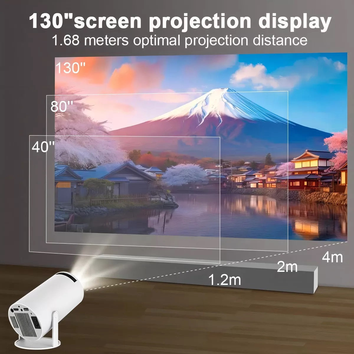 Miniproyector LED Hy300 Smart Android 11