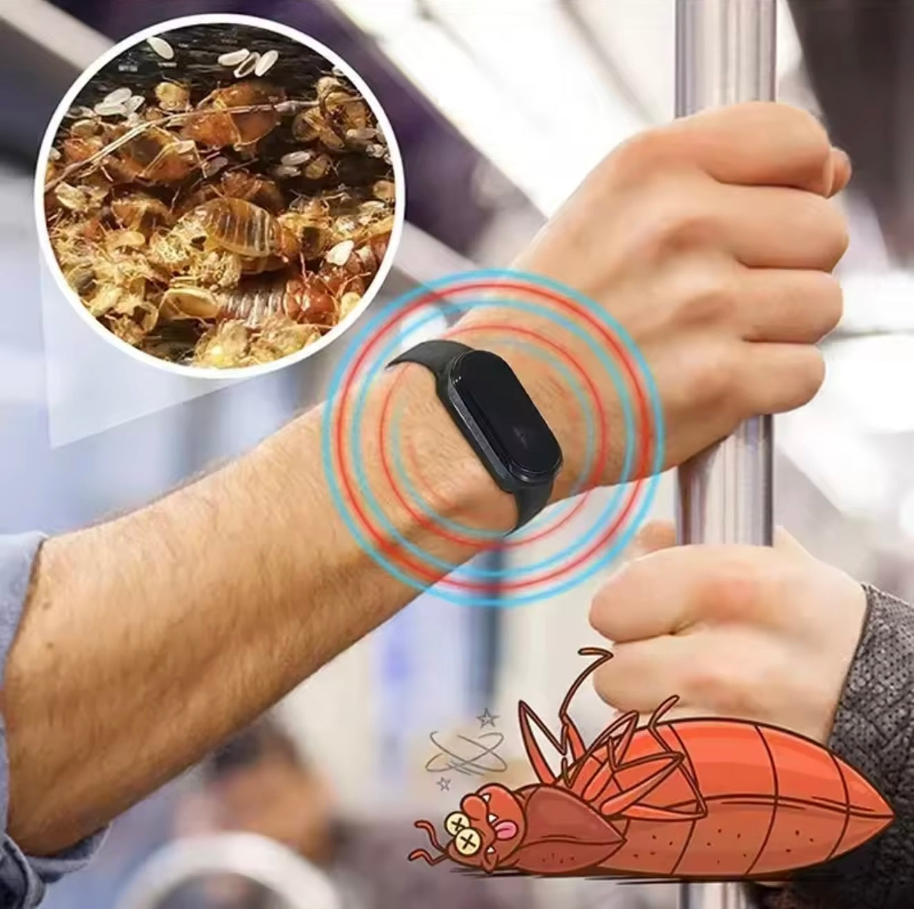 PULSERA REPELENTE MOSQUITOS ULTRASONICA