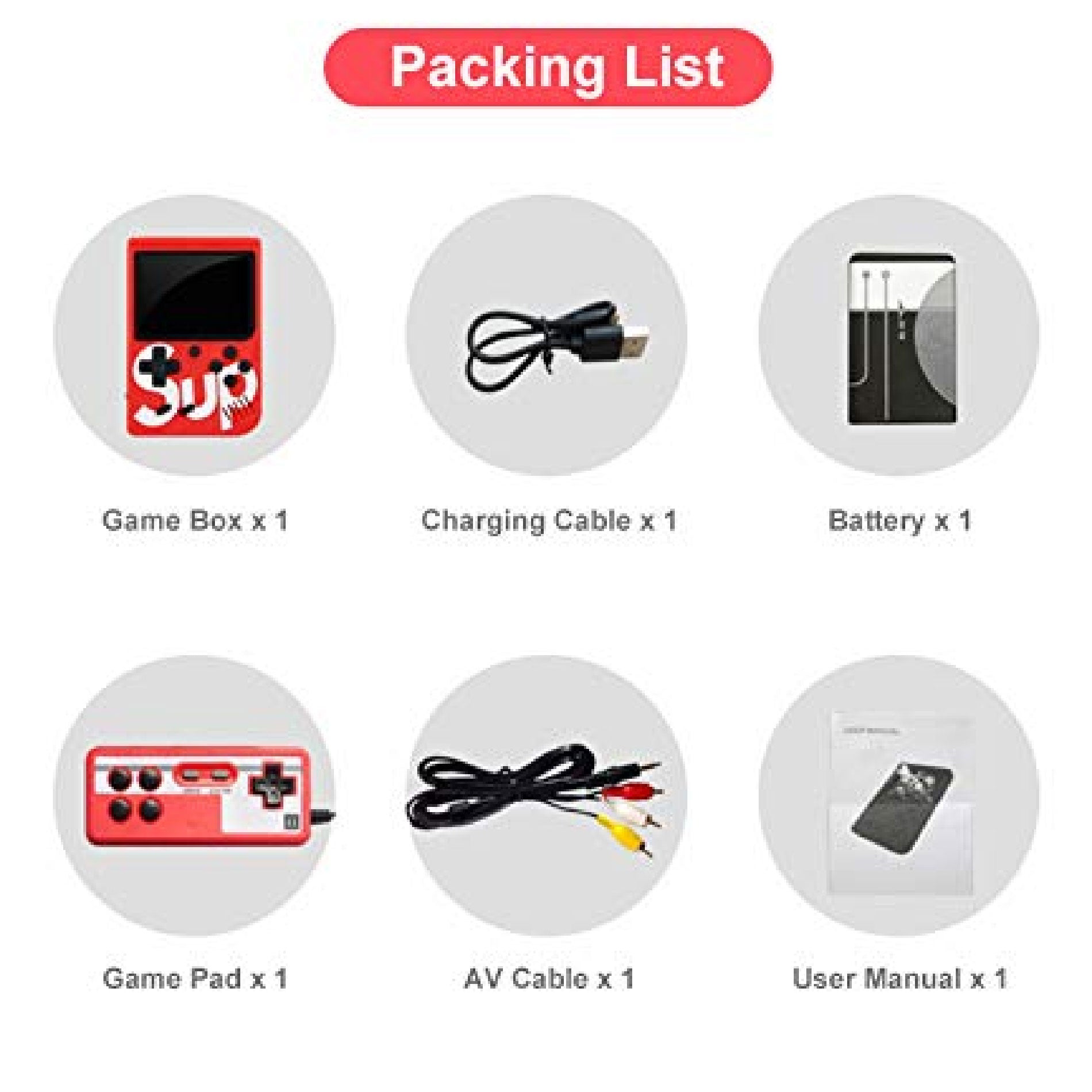 Mini Consola SUP Retro 400 Juegos